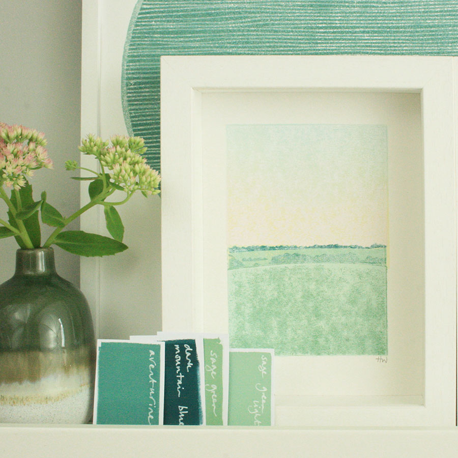 cheshire landscape series - mini print I