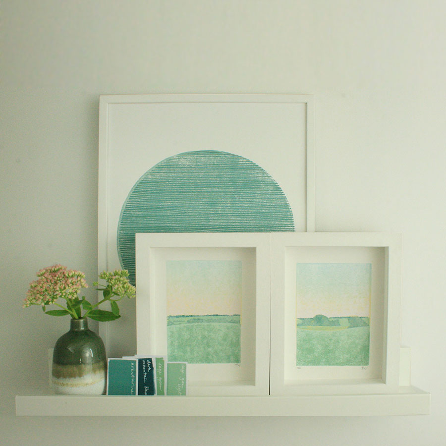cheshire landscape series - mini print I