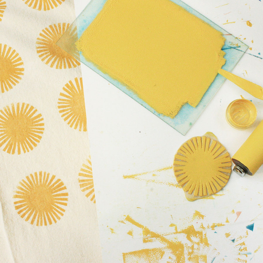 dandelion tea towel