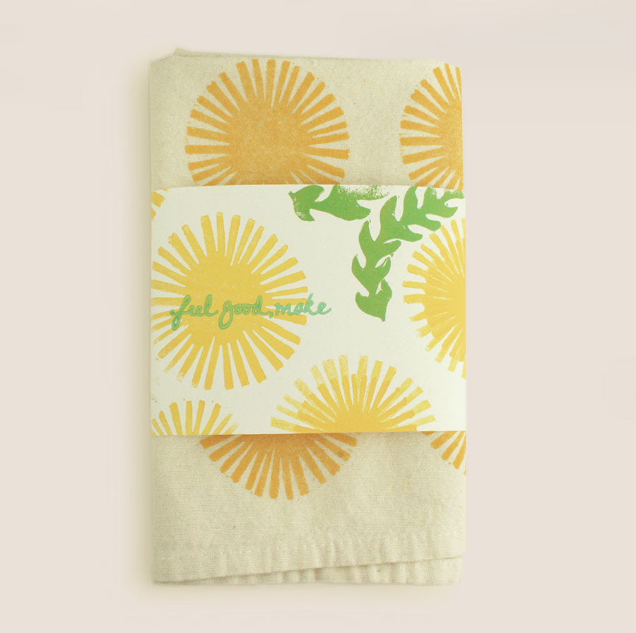 dandelion tea towel