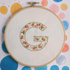 embroidered letter
