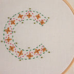 embroidered letter