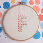 embroidered letter