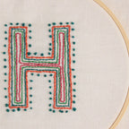 embroidered letter