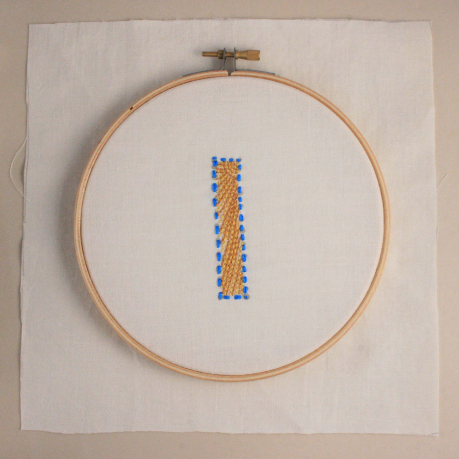 embroidered letter