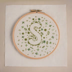 embroidered letter