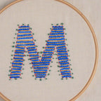 embroidered letter