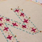 embroidered letter