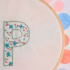 embroidered letter
