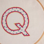 embroidered letter