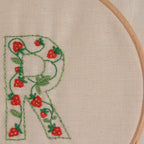 embroidered letter