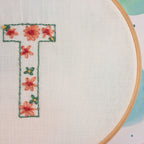 embroidered letter