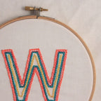 embroidered letter