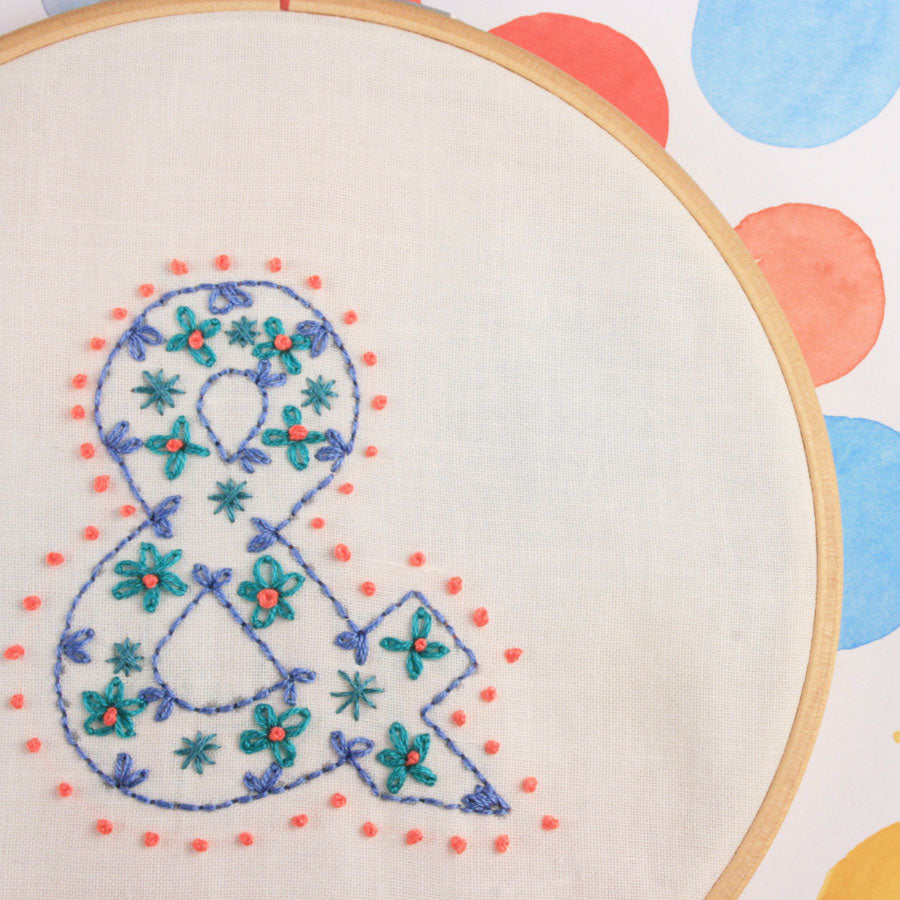 embroidered letter