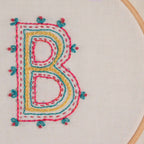 embroidered letter