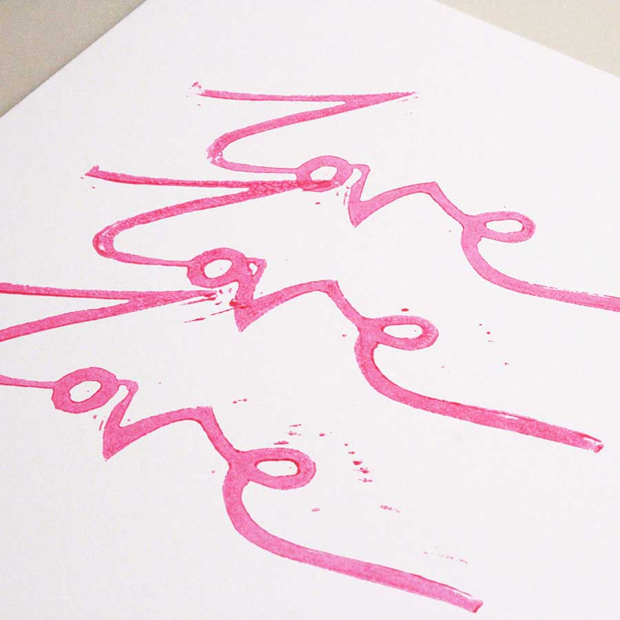 print a message