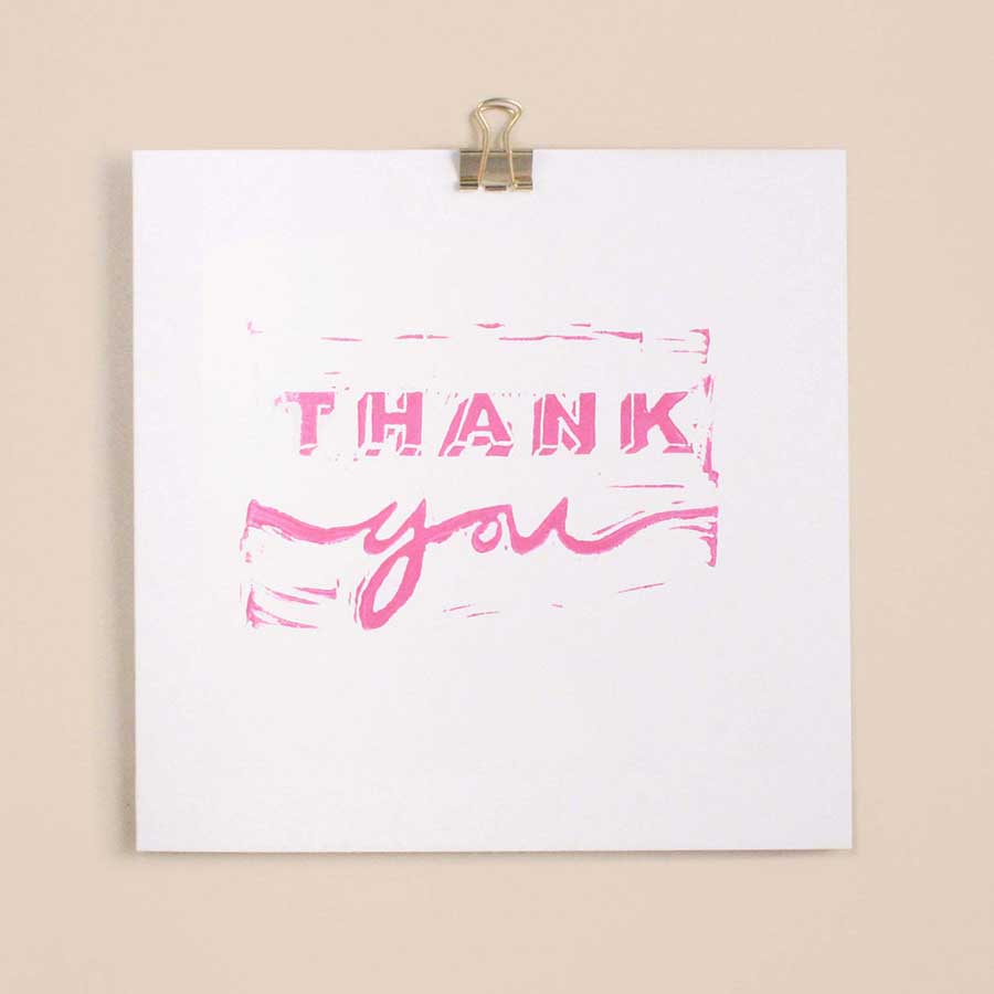 print a message